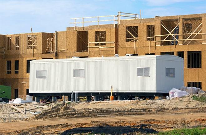 temporary office spaces for rent at a construction site in Capistrano Beach, CA